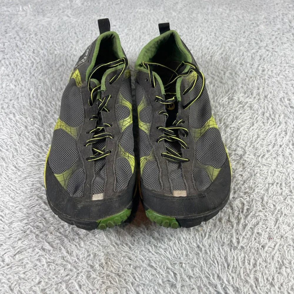 Merrell Road Glove Mens 9.5 Barefoot Running Shoes Black Lime Zest J38395 Vibram